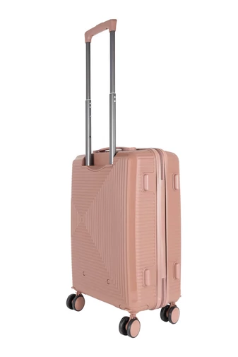 JONY Valiză Polipropilenă Rosegold Cu Roți Detașabile De Dimensiune Mică Cu Cifru TSA (55*40*23cm)