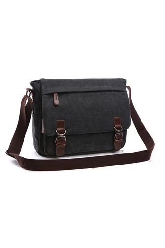 Bonluo Geantă Crossbody De Bărbați Dimenisune Mare Din Pânză Foarte Rezistentă (40x35x13cm)