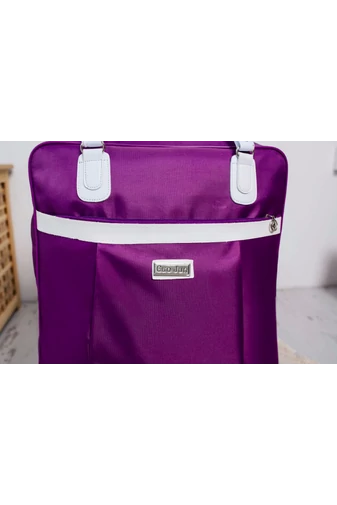 Bonluo Geantă Pentru Cumpărături Stil Troler Mov De Dimensiunea 47*40*23cm