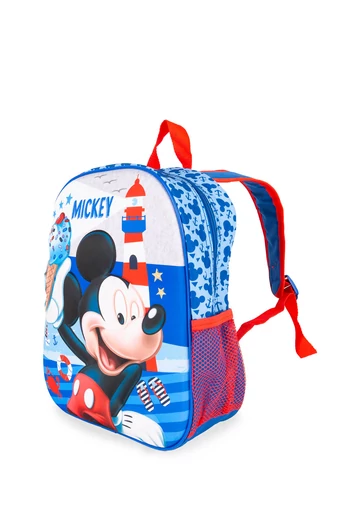 Bonluo Ghiozdan Pentru Copii Albastru Închis Cu Model Mickey Dimensiuni 30*27*9cm