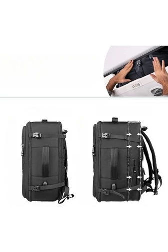 Bonluo Rucsac Stil Valiză Multifuctională Cu Posibilitate De Extindere Dimesiuni Wizzair 40*30*18cm