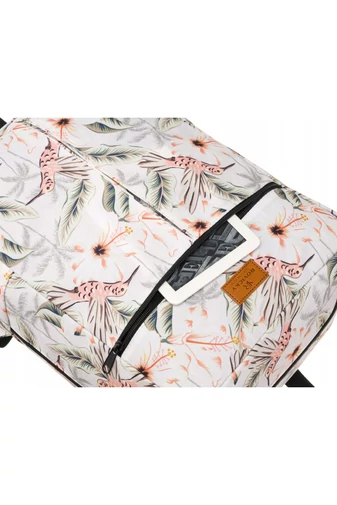 ROVICKY Rucsac Alb Cu Model Colibri Din Material Impermeabil Dimensiune Gratuită Wizz Air, Ryanair (40X25X20CM)