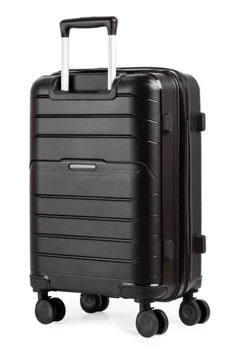 Troler De Cabină Ormi Negru Polipropilen De Calitate Premium Extrem De Rezistent La Șocuri Dimensiunea 55*38*21cm