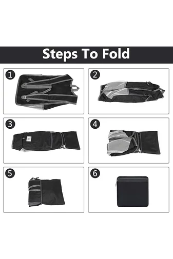 Rucsac Drumeții Bonluo Negru Extrem De Ușor Din Material Impermeabil Pliabil De Dimensiunea 42*27*13 cm