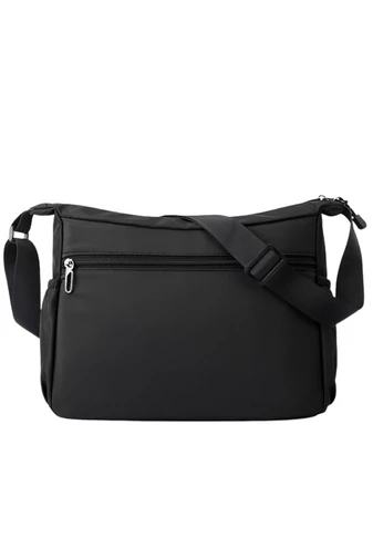 Geantă Neagră Crossbody De Bărbați Bonluo Din Material Impermeabil Dimensiune (25*33*13cm)