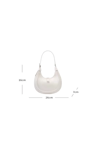 Geantă De Umăr Alba Bonluo Din Piele Naturală Calitate Superioară Stil Minimalist (26*16*7cm)