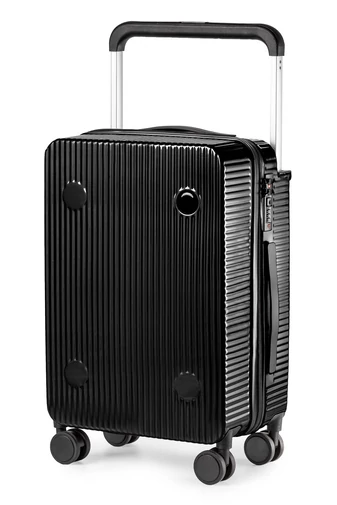 Troler De Cabină Negru Cu Pereți Tari De Dimensiunea 55*36*23cm