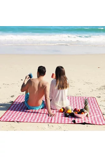 Pătură Picnic Bonluo Roșie Impermeabilă Dimensiunea 200*150cm