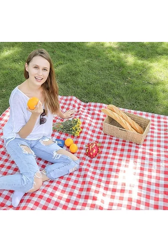 Pătură Picnic Bonluo Roșie Impermeabilă Dimensiunea 200*150cm