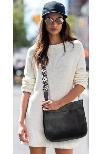Bonluo Geantă Umăr/Crossbody Neagră Din Imitație Piele Dimensiune (30x27x8cm)