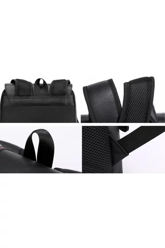 Rucsac Barbați Maro Din Imitație Piele Cu Spațiu Pentru Laptop De 15 inch Capacitate 20-35L Dimensiune (38*34*12cm)