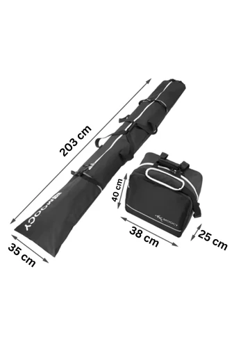 Set Geantă Neagră Bonluo Pentru Snowboard Sau Schi Cu Husă Inclusa Material Impermeabil (40*38*25cm)
