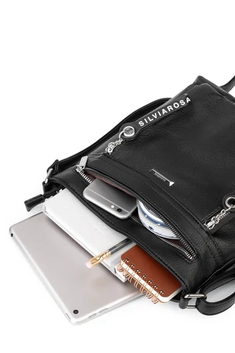 Geantă Crossbody Silvia Rosa Din Piele Ecologică Cu Interior Spațios Și Organizare inteligentă (28*28*6cm)