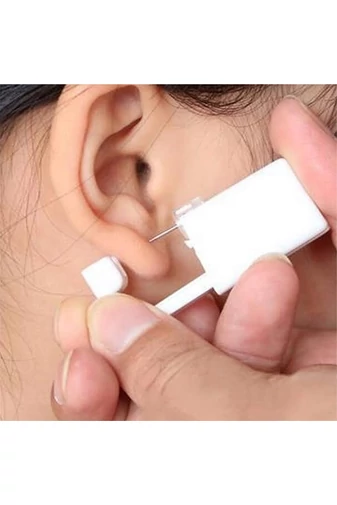 Set Piercing Pentru Nas Dispozitiv De Perforare Cu Ac Din Oțel Medical Cu 1 Tampon Steril Cu 21 Bijuterii Cu Pietre Strălucitoare