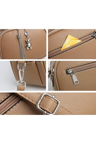 Geantă Crossbody Bonluo Verde Din Imitație De Piele De Dimensiunea 14*20*10cm