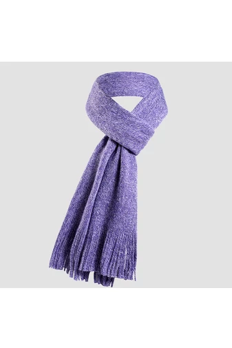 Set Căciulă, Fular Și Mănuși Pentru Dame Bonluo Violet Închis 