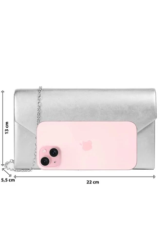 Geanta Elegantă Tip Plic Albă Dimensiune 22*13*5 cm