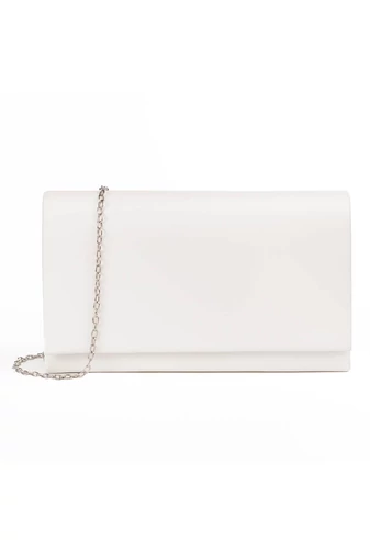 R&amp;J Geantă Albă Eleganta Tip Plic Dimensiune (22x13x5,5cm) 