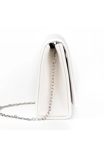 R&amp;J Geantă Albă Eleganta Tip Plic Dimensiune (22x13x5,5cm) 