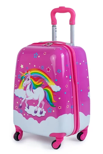 Valiză Mini Roz Pentru Copii Cu Unicorn