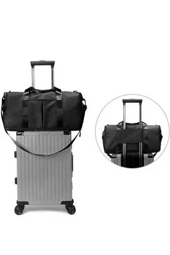 Bonluo Geantă De Voiaj Negru Cu Un Compartiment Pentru Pantofi , Dimensiune Medie 50*25*30cm