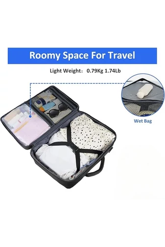 Rucsac Negru Bonluo Multifuncțională Cu Spațiu Laptop 15.6inch Dimensiunea Wizzair (40*30*20cm)