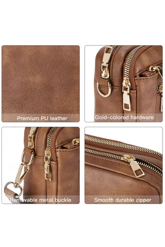 Geanta Crossbody Maro Bretea Reglabila Din PU 20*15,6*5,1cm Bonulo