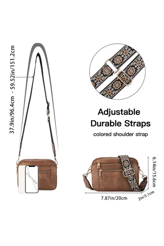 Geanta Crossbody Maro Bretea Reglabila Din PU 20*15,6*5,1cm Bonulo