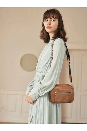 Geanta Crossbody Maro Bretea Reglabila Din PU 20*15,6*5,1cm Bonulo