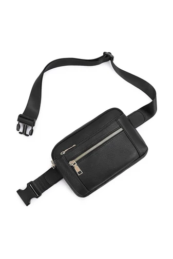 Borsetă Damă Multifuncțională Neagră Din Piele PU Curea Reglabilă Bonluo 21*14cm