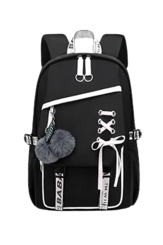 Rucsac Școlar Multifuncțional Spațiu Pentru Laptop 15.6'' Violet Cu Negru 44*31*15cm