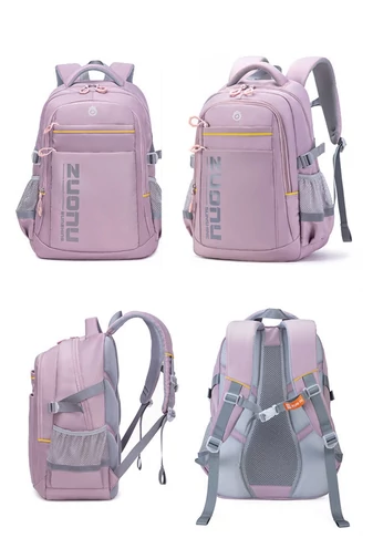 Rucsac Calitate Premium Unisex Cu Suport Lombar Și Capacitate Mare Impermeabil ZUONU Bej 46*33*18cm