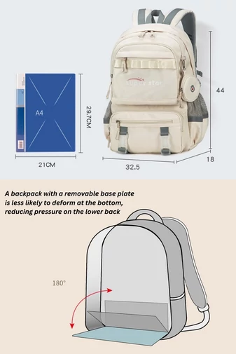 Rucsac Școlar Unisex Calitate Premium Din Țesătură Oxford Impermeabil Și Ușor ZUONU 44*32.5*18cm