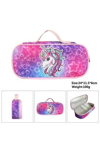 Penar Pentru Fete Violet  Model Unicorn Cu Mâner 11.5*24*6cm