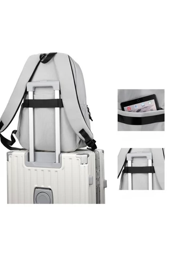 Rucsac Multifuncțional Unisex Cu Spațiu Pentru Laptop 14''  Albastru 47*30*18cm