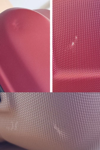Troler Defect Estetic Wizzair Bagaj De Mână Bonluo Rosegold Din ABS De Dimensiunea 40*30*20cm