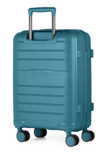 Troler De Cabină Ormi Verde Turcoaz Polipropilen De Calitate Premium Extrem De Rezistent Cu Roți Detașabile 53*35*20cm