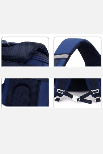Rucsac Cu Roti Școlar Albastru Impermeabil Cu Mâner Detasabil 39*32*20 cm