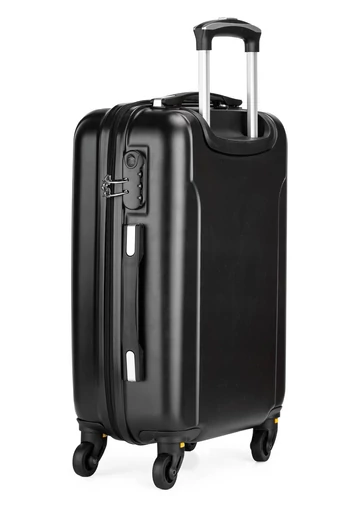 Valiză Neagră Dimensiune Mare Cu Pereți Rigizi (4 roți) L 68cm
