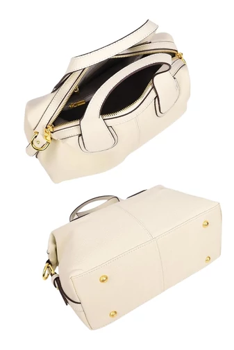 Geantă De Mana Elegantă Multifunctională Din Piele Naturală Bonluo Neagră 22*30*13cm