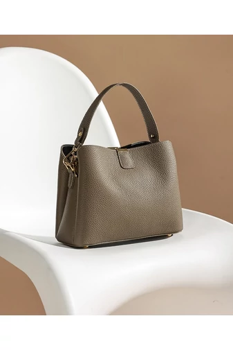 Geanta De Umar 2în1 Geanta Crossbody  Din Piele Naturala, Compactă Și Elegantă Bonluo Negru 18*25*11cm
