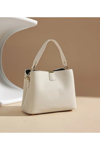 Geanta De Umar 2în1 Geanta Crossbody  Din Piele Naturala, Compactă Și Elegantă Bonluo Negru 18*25*11cm