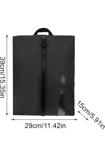 Sac Depozitare Cu Vacuum Și Fermuar Etanș Bonluo Negru Impermeabil 39*29*15cm
