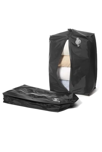 Sac Depozitare Cu Vacuum Și Fermuar Etanș Bonluo Negru Impermeabil 39*29*15cm