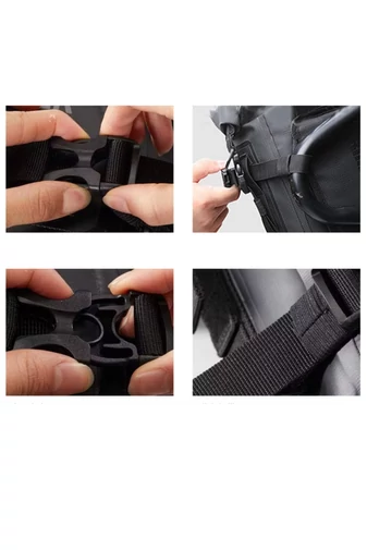 Geantă Bumper Motocicletă Din PVC Calitate Premium Shark Rider Negru 37*19*10cm
