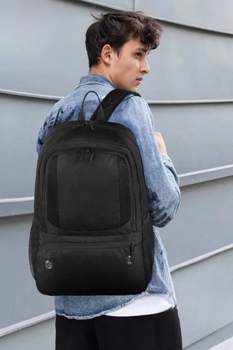 Rucsac Sport Din Poliester Impermeabil Ultra Ușor Negru Dimensiune Gratuita Wizzair 40*30*20cm