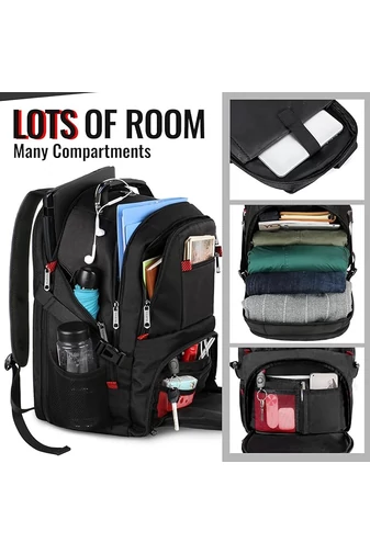 Rucsac Multifuncțional Impermeabil Cu Port USB Compartiment Laptop Și Multe Buzunare 52*38*24 cm