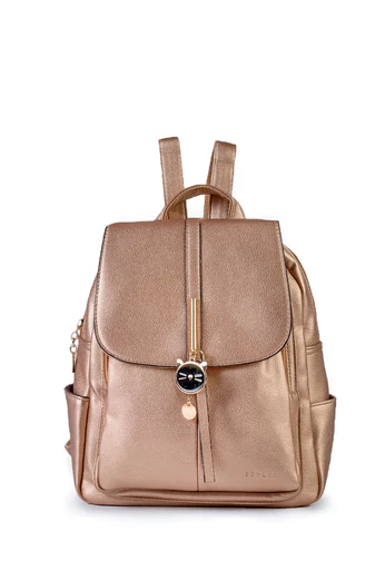 Bonluo Rucsac Damă Negru Din Imitație Piele Accesorizat Cu Cap De Pisicuță (30x25x13cm)