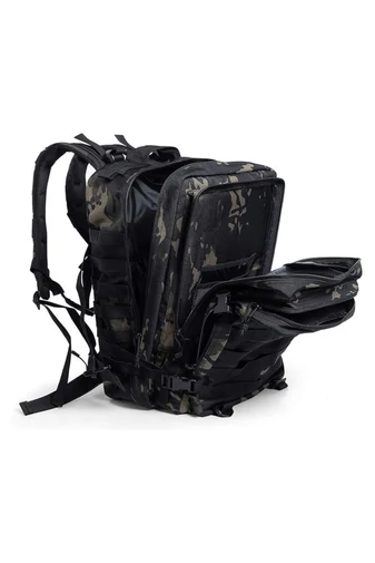 Ghiozdan Drumeții Negru Cu O Capacitate Mare Impermeabil Extrem De Rezistent 53*35*25cm