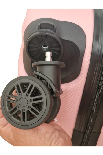 Troler Bagaj De Mână Verde Închis Bonluo Cu Pereți Tari Dimensiune Wizz-Air 55*35*22cm Roți Detașabile